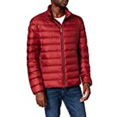 Geox Herr M Dereck I Short JKT Down Coat, röd dahlia, 48