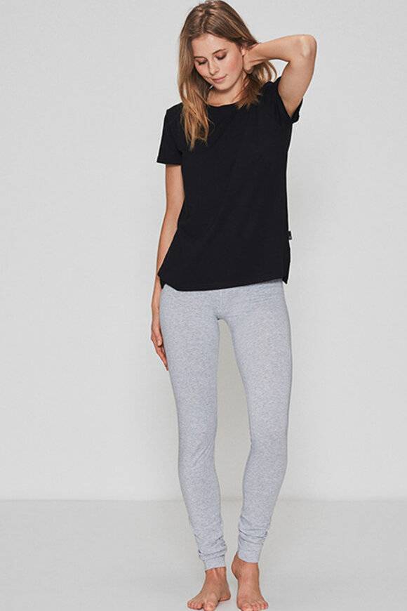 Bamboo Blend Pants - Yoga Bukser - Gråmelange XXL