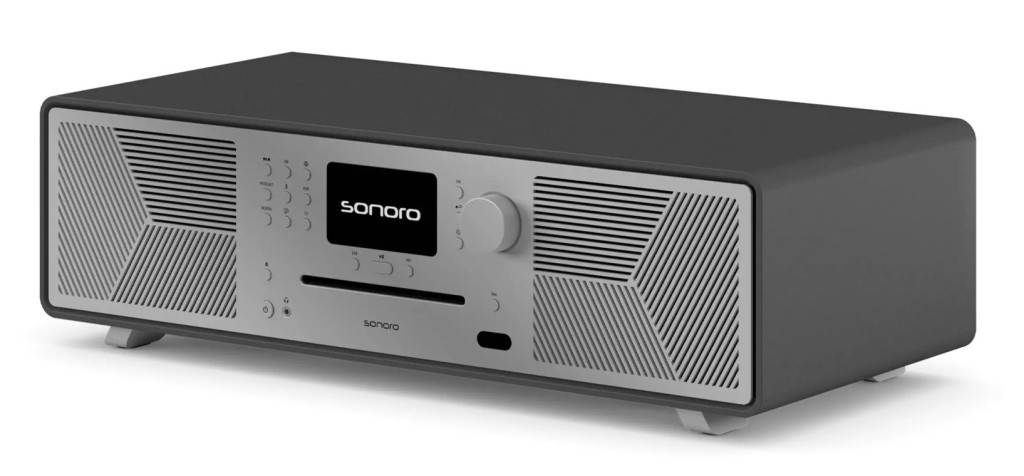Sonoro Meisterstuck (gen 2) - High-End Micro Stereo Graphite med Grå Front