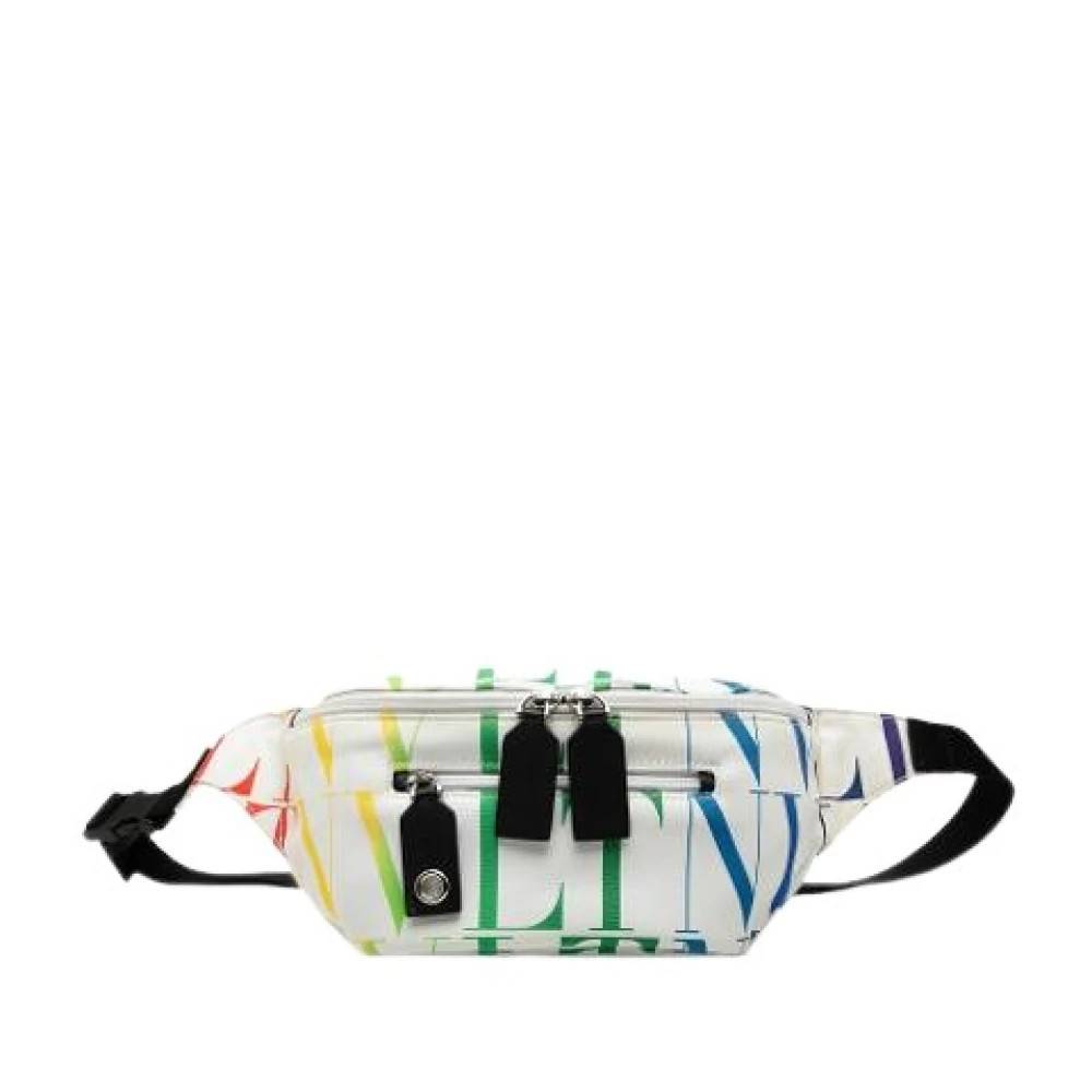 Valentino Vintage Pre-owned Printed Nylon Bumbag - Vintage - Dame - Hvid - ONE SIZE - Nylon