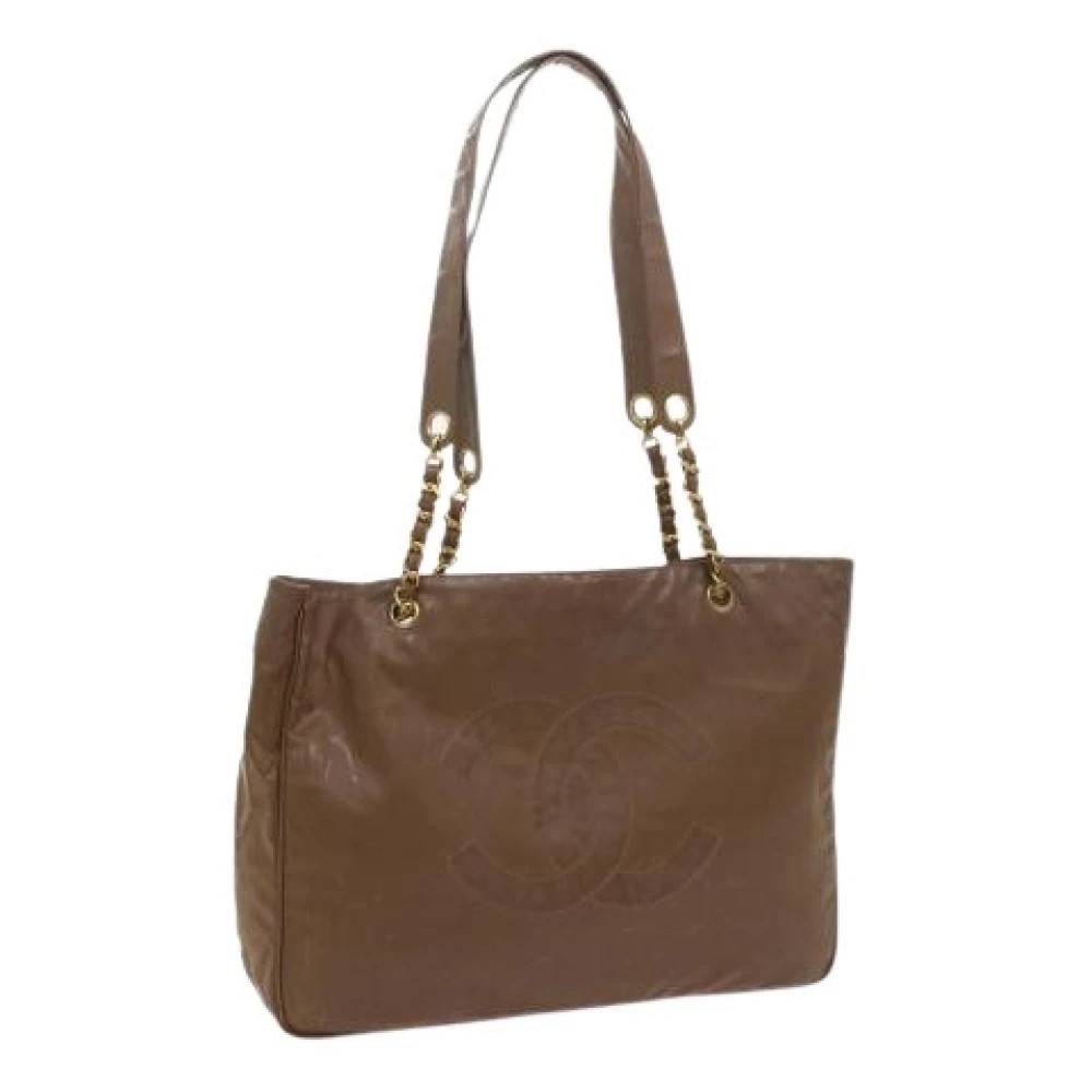 Chanel Vintage Pre-owned Laeder chanel-tasker - Vintage - Dame - Brun - ONE SIZE - Uld