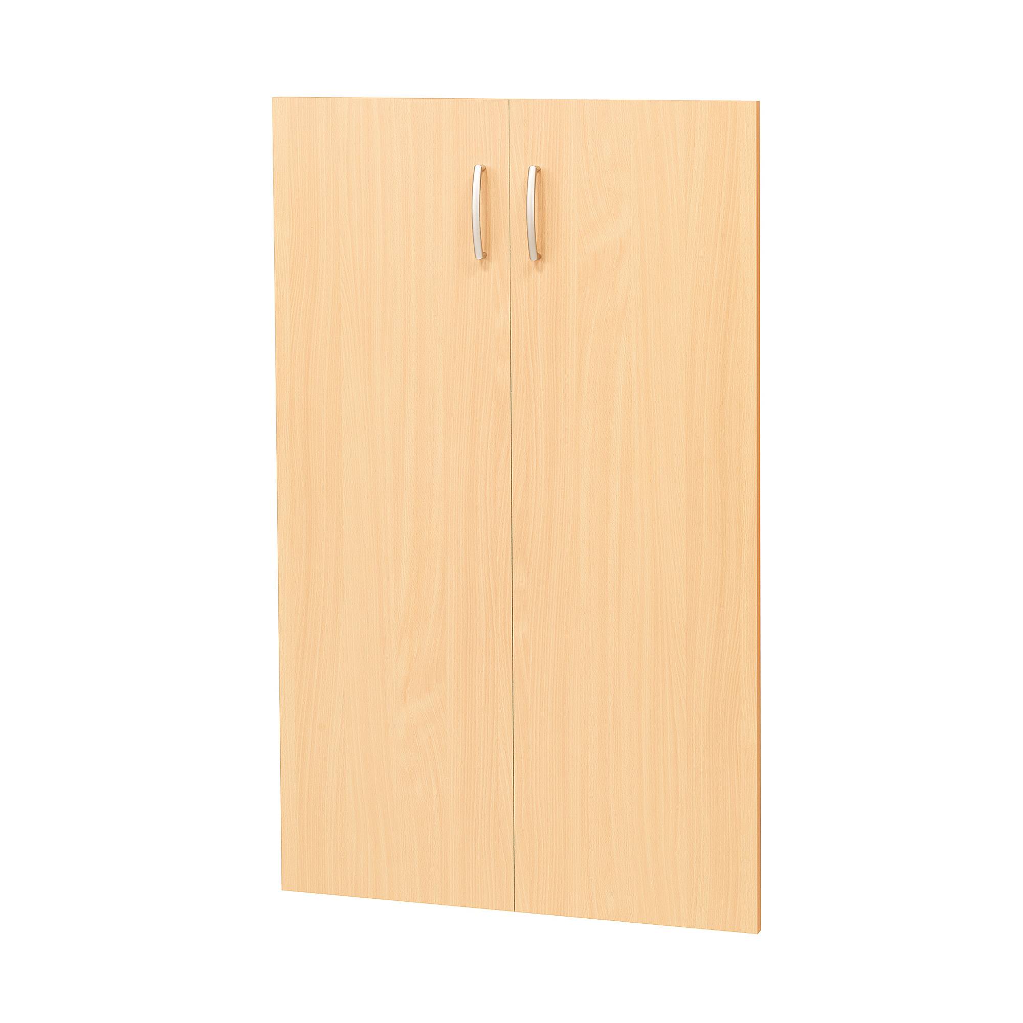 Dörrpar till bokhylla FLEXUS, höjd: 1210 mm, bok