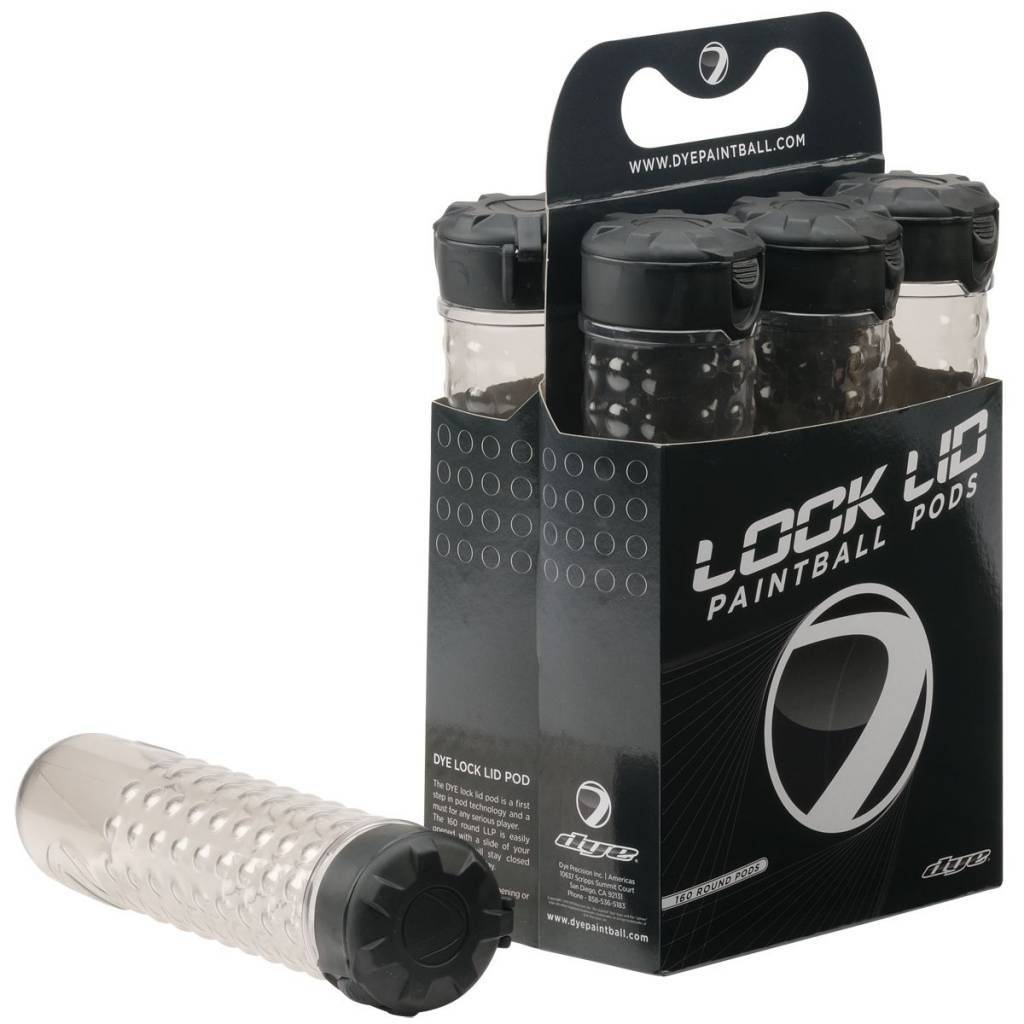 DYE Lock Lid Pods 160 rds 6-Pack - Smoke