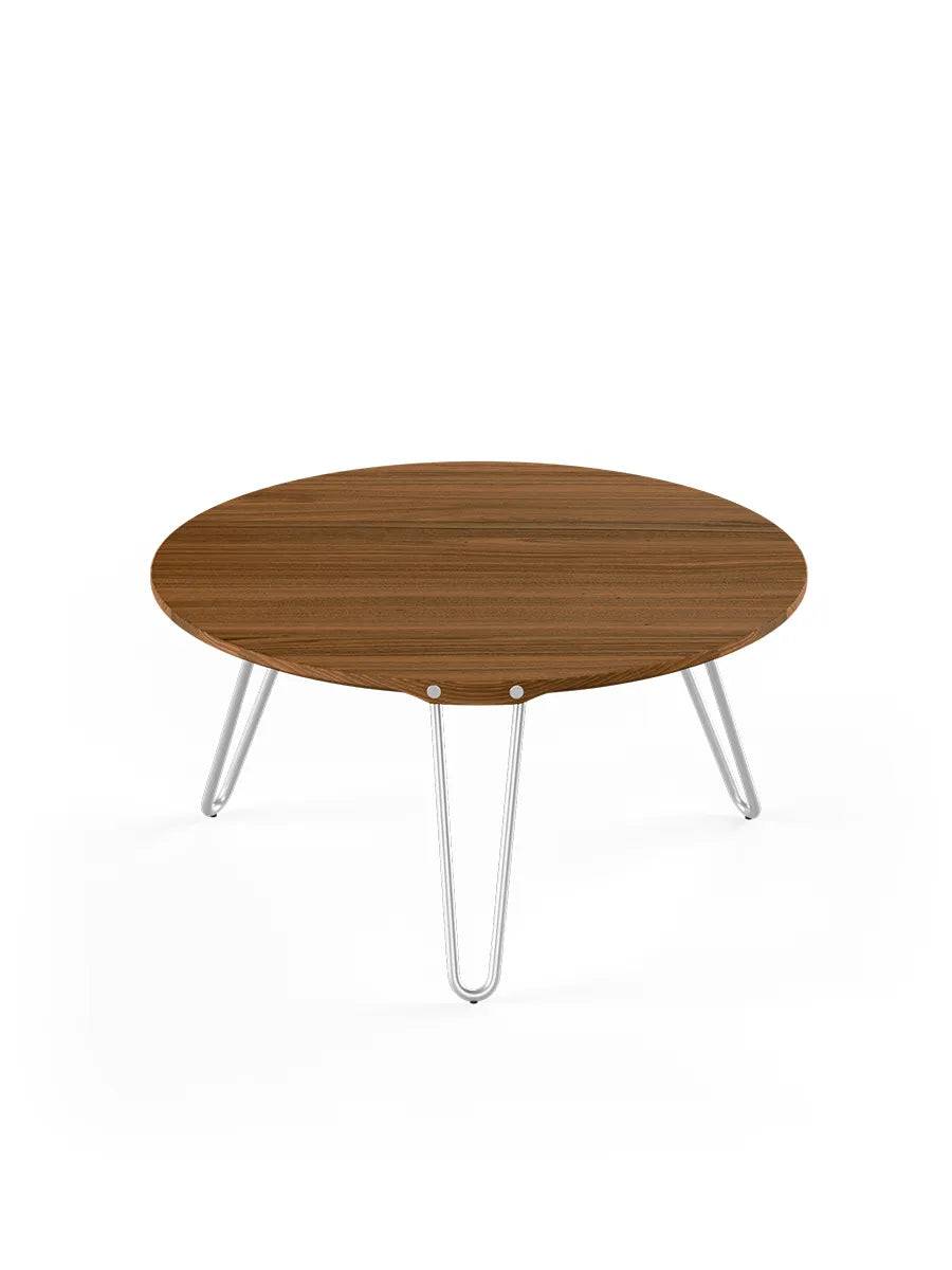AK1810 Sidebord fra Naver Collection Valnød olie / H: 42 cm / Rustfrit stål - Jacobsen Plus