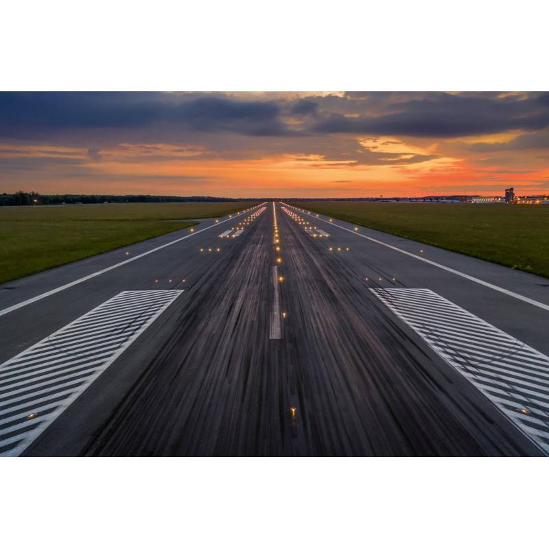 Fototapet - Airport Runway.