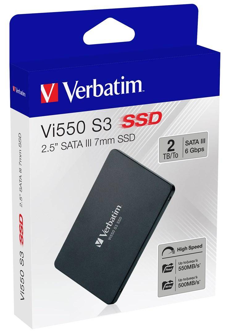 SSD harddisk Verbatim Vi550 S3 2 TB 2,5" SATA III