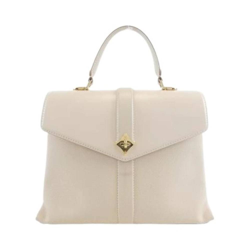 Louis Vuitton Vintage Pre-owned Vintage Læder Håndtaske - Vintage - Dame - Beige - ONE SIZE - Læder