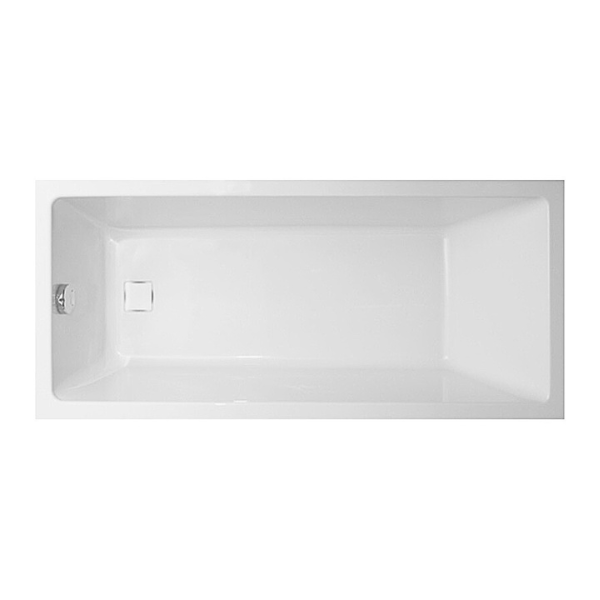 Camilla rektangulær badekar 160 x 70 cm