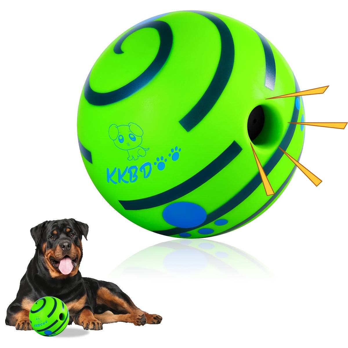 Small Dog Toys Ball Shake Make Sounds Squeaky Dog Toys Ball Chewing Ball For Training Herding Balls Indoor Outdoor Gifts For Puppy Small Dogs, Without Battery
