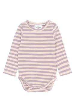 Fro Langærmet Rib Body - Sea Fog Striped 80
