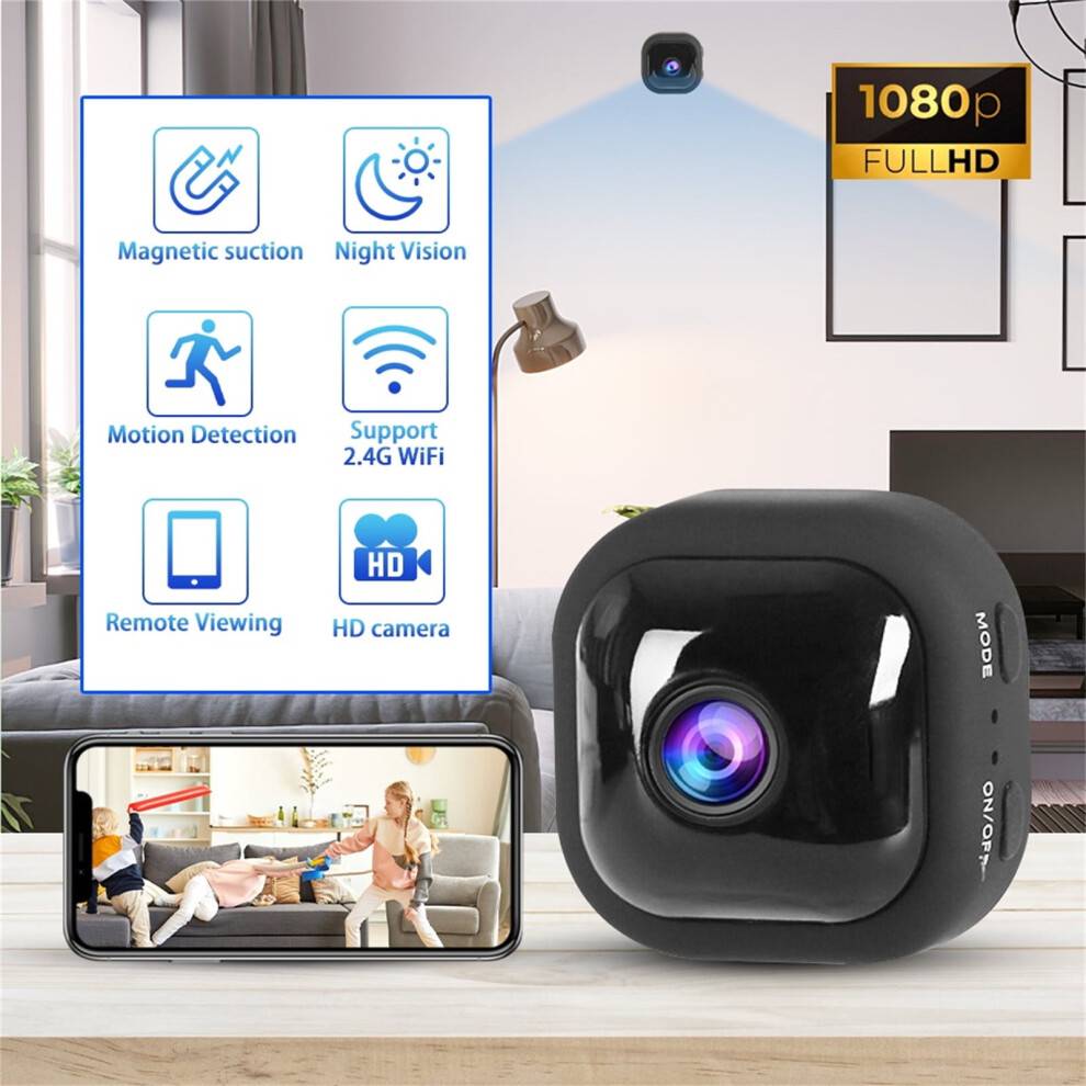 Trådløst udendørs sikkerhedskamera 1080p HD, batteridrevet, nattesyn, WiFi-fjernsyn, kompatibel med Gnobogi Home System