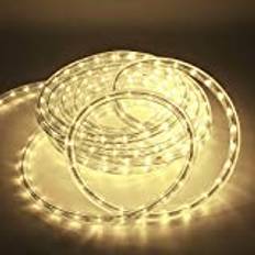 kefflum 14 Meter LED Ljusslang för Utomhusbruk 504 LEDs Slang IP65 Vattentät för Inomhus och Utomhus Ljusslang för Jul Trädgård Bröllop Fest, Varmvit