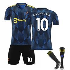 21-22 Manchester United 2. Royal Blue Red Devils nr. 7 Ronaldo nr. 10 Rashford nr. 18 nr. 6 Pogba fodbolddragt