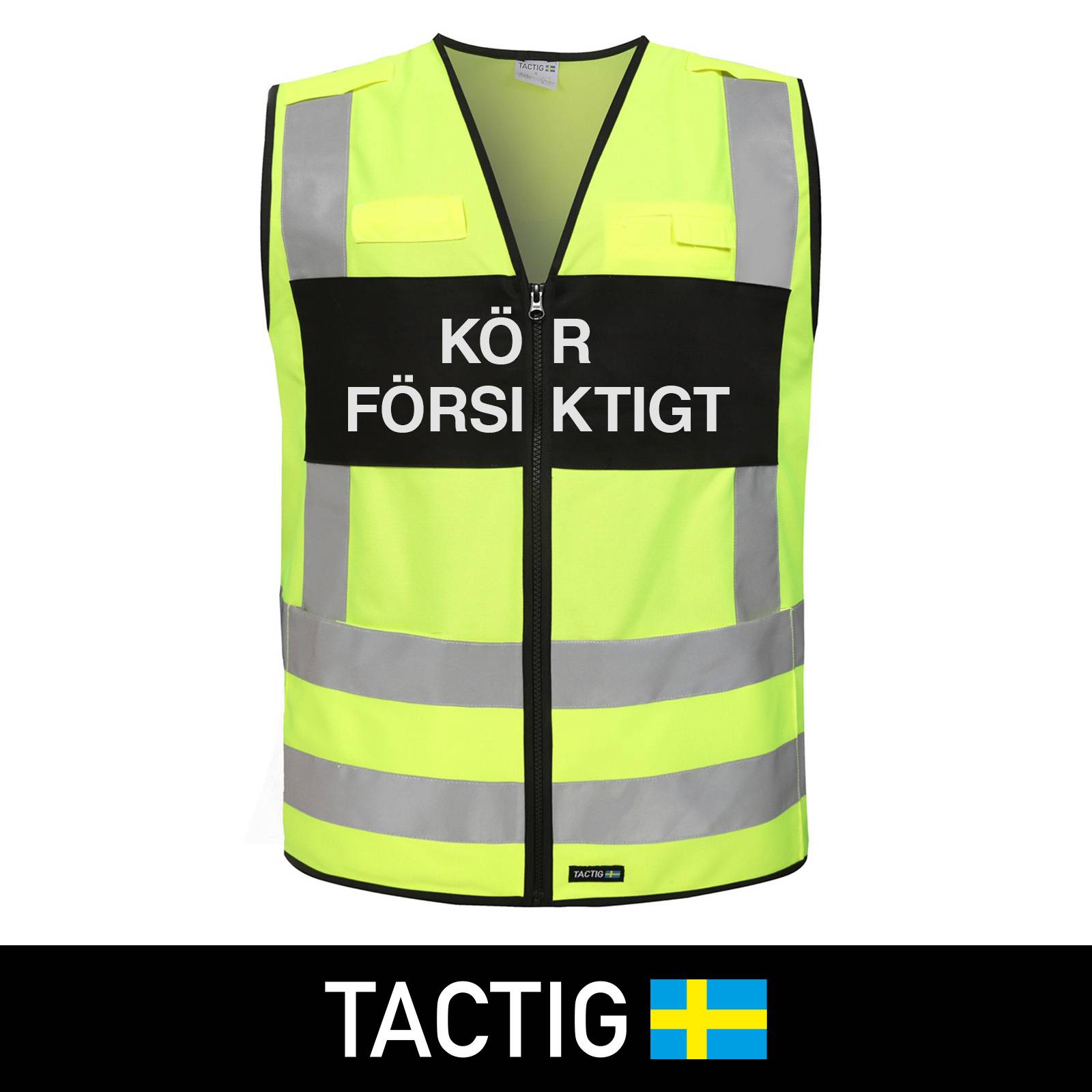 Reflexväst 'Kör försiktigt' Klass 2, Tactig