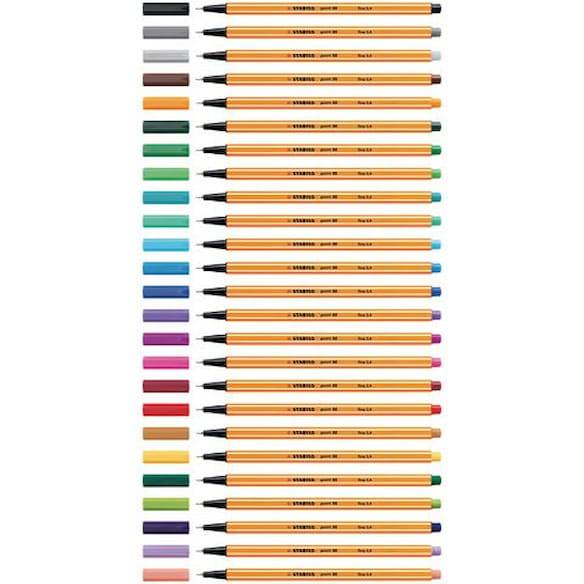 Fineliner STABILO Point 88 blå 10st