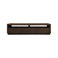 Oakura tvbord i egetræsfinér B185 cm - Brun