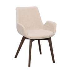 Rowico Home Drimsdale karmstol beige tyg/bruna ekben