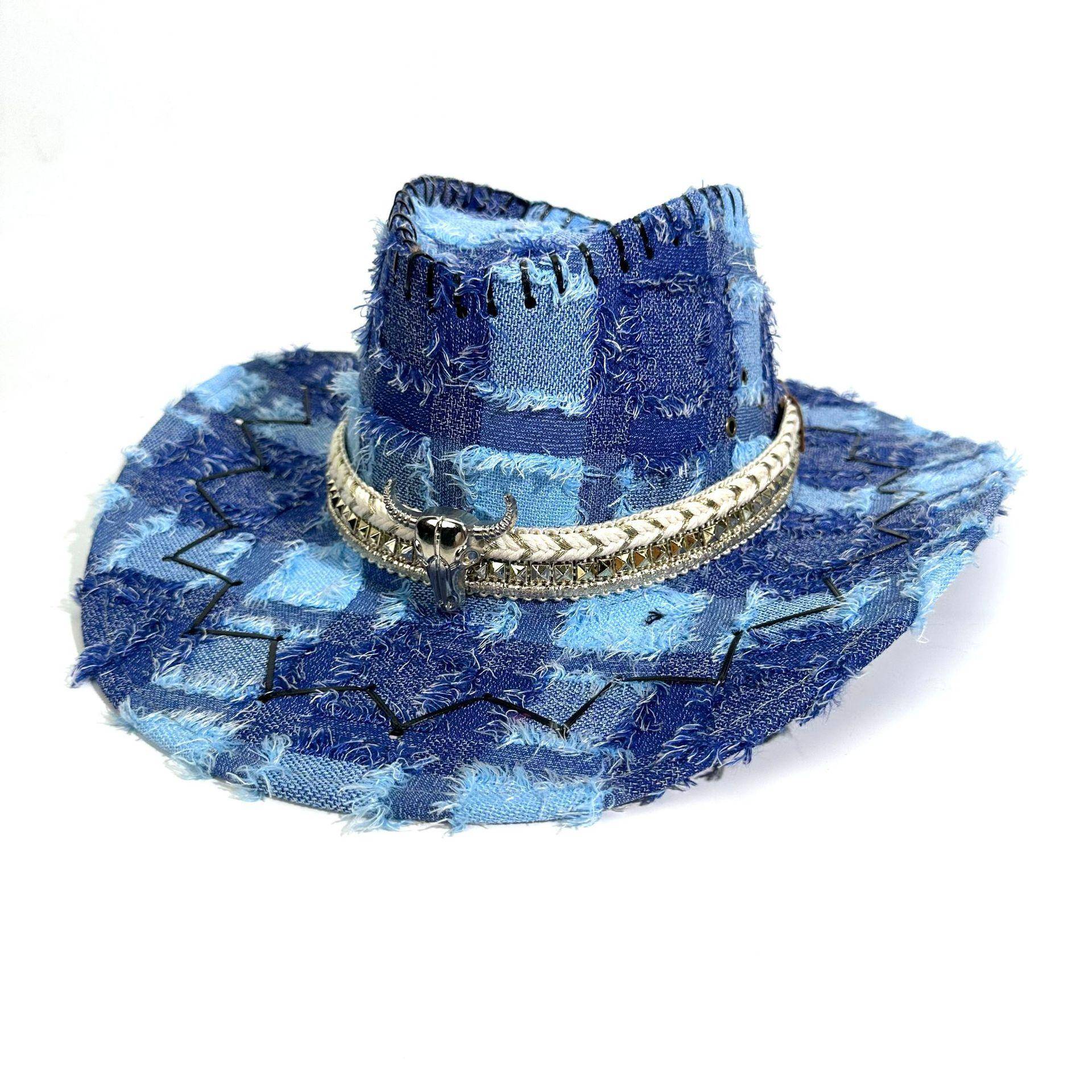 Västlig Cowboyhatt Dam Tibetansk Retro Retro Jazzhatt Herr- Och Damhatt Utomhusresor Solskydd Solskydd Klätterhatt 56-58cm röd