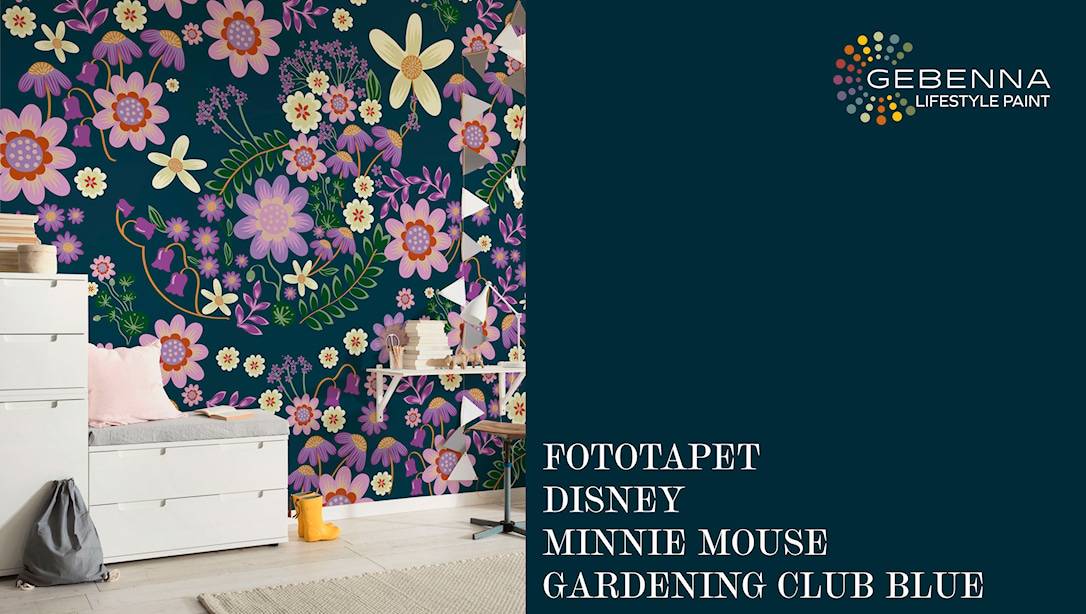 Fototapet: Disney Minnie Mouse "Gardening Club blue"