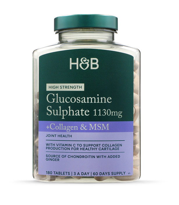 Högt doserade Glucosamine Sulphate + Chondroitin & MSM + Collagen, 180