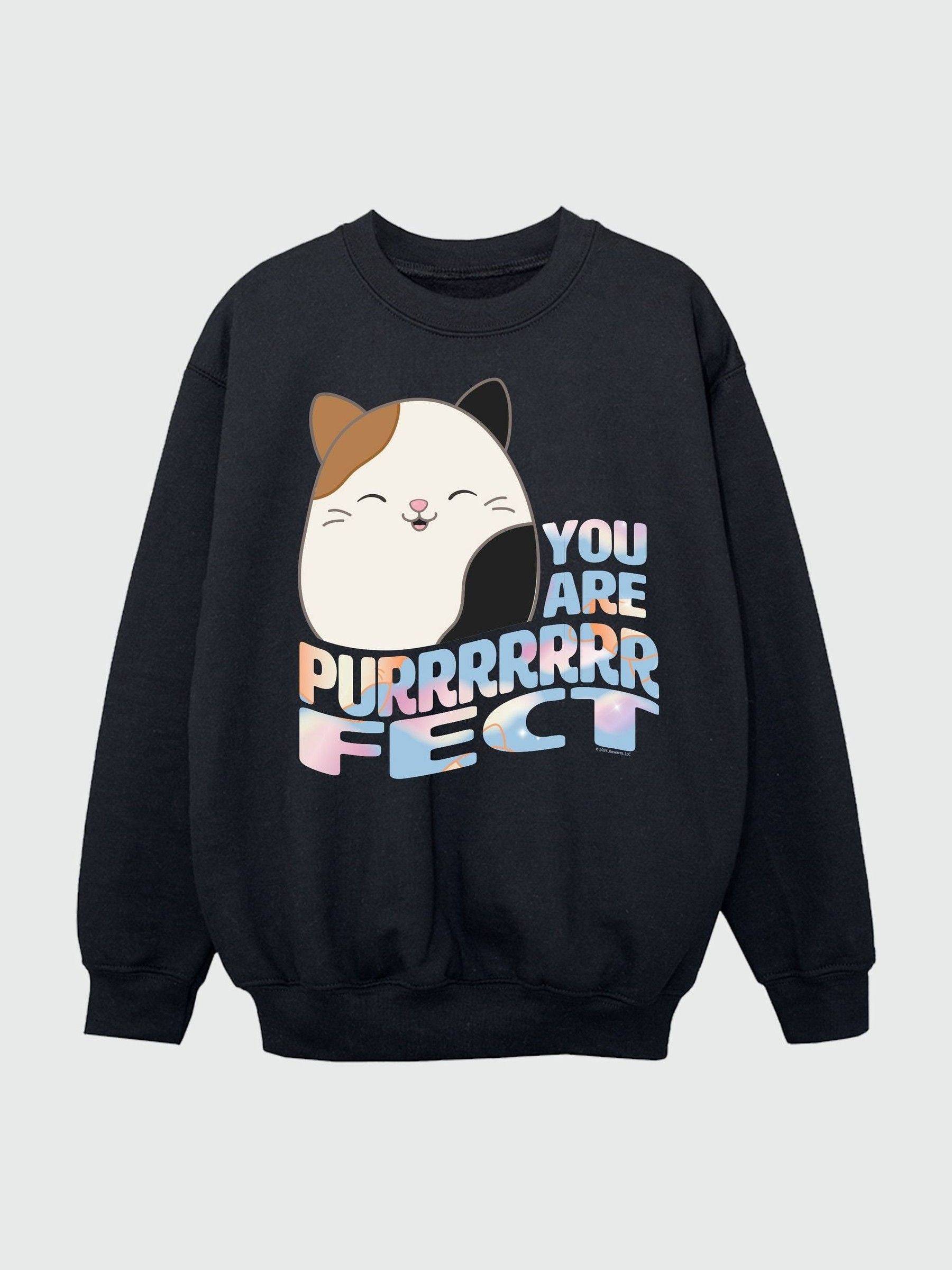 Rags & Rascals Rags & Rascals Black Squishmallows Cam Purrfect Sweatshirt