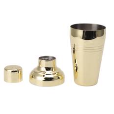 Cocktail Shaker 304 Stainless Steel Mixer Drink Shaker for Home Bartending Kit Bar Tool 510ml Gold L