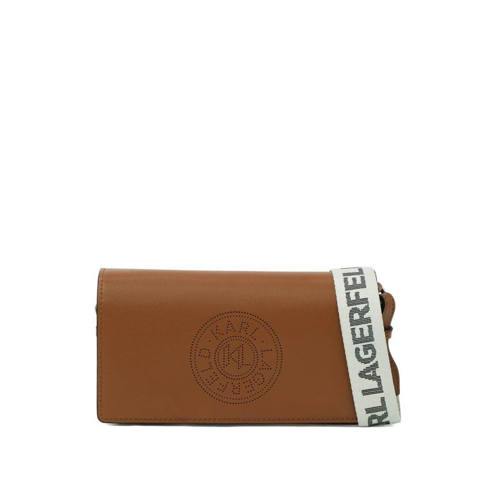 Karl Lagerfeld K/Circle Mini Crossbody Bag - Tasker - Dame - Brun - ONE SIZE -