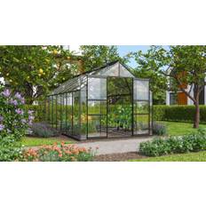 Växthus Vitavia Mars 11500 Alu/Härdat Glas Svart 11,5M²
