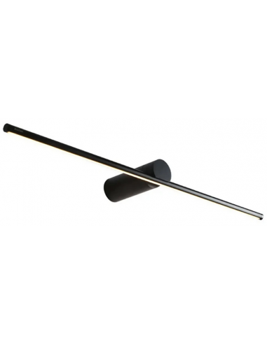 Badeværelseslampe i aluminium og kunststof B61,5 cm 9W LED - Sort
