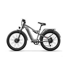 Shengmilo S600 Herre elcykel 2000W dobbeltmotor 26 tommer fuld affjedring elektrisk mountainbike 17,5AH batteri 90KM udholdenhed elcykel grey