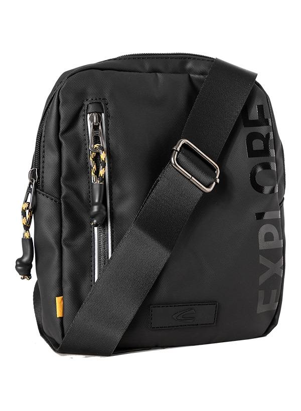camel active Herren Schultertasche schwarz Mikrofaser/Nylon