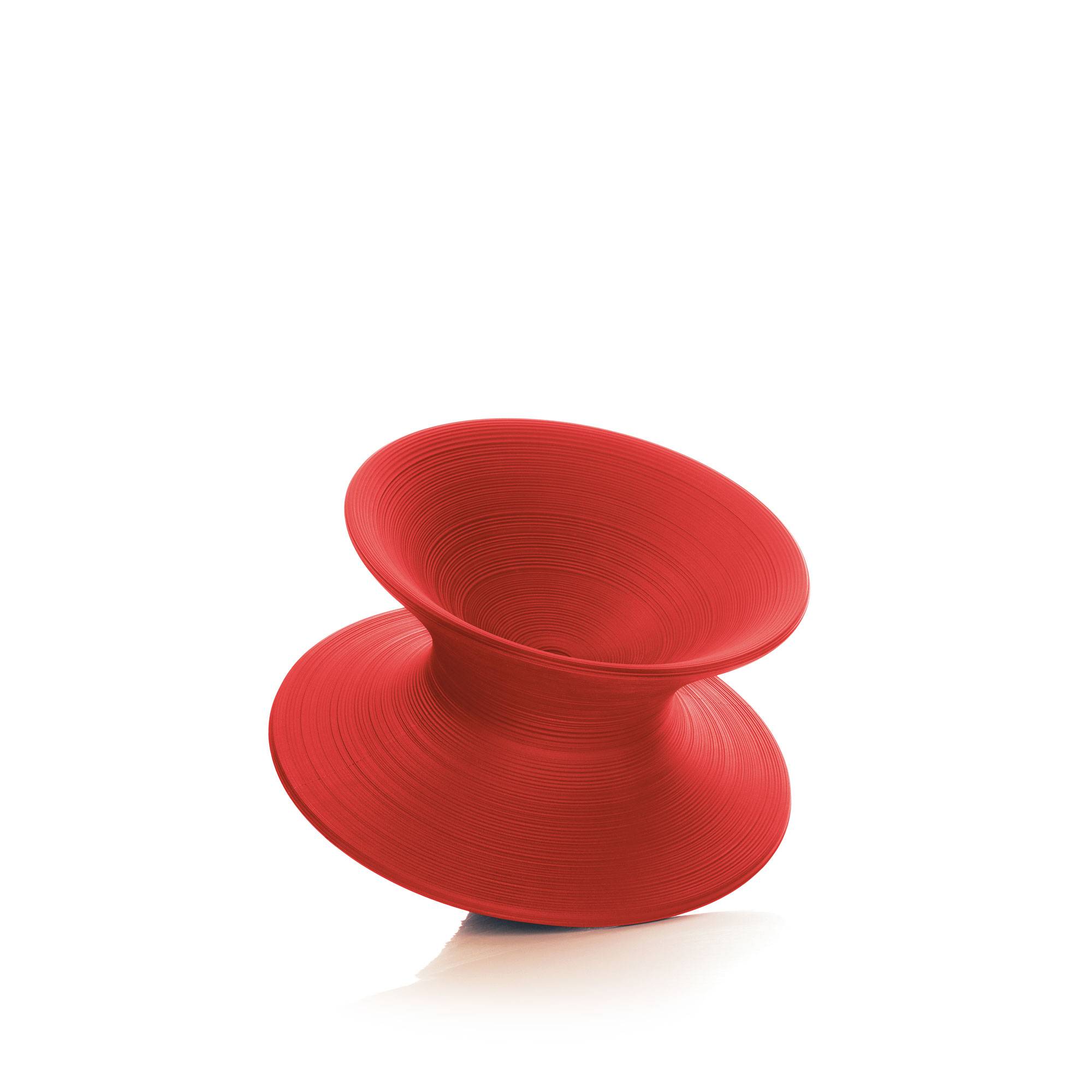 Magis - Spun Rotating chair Red - Utomhusfåtöljer - Thomas Heaterwick - Röd - Plast