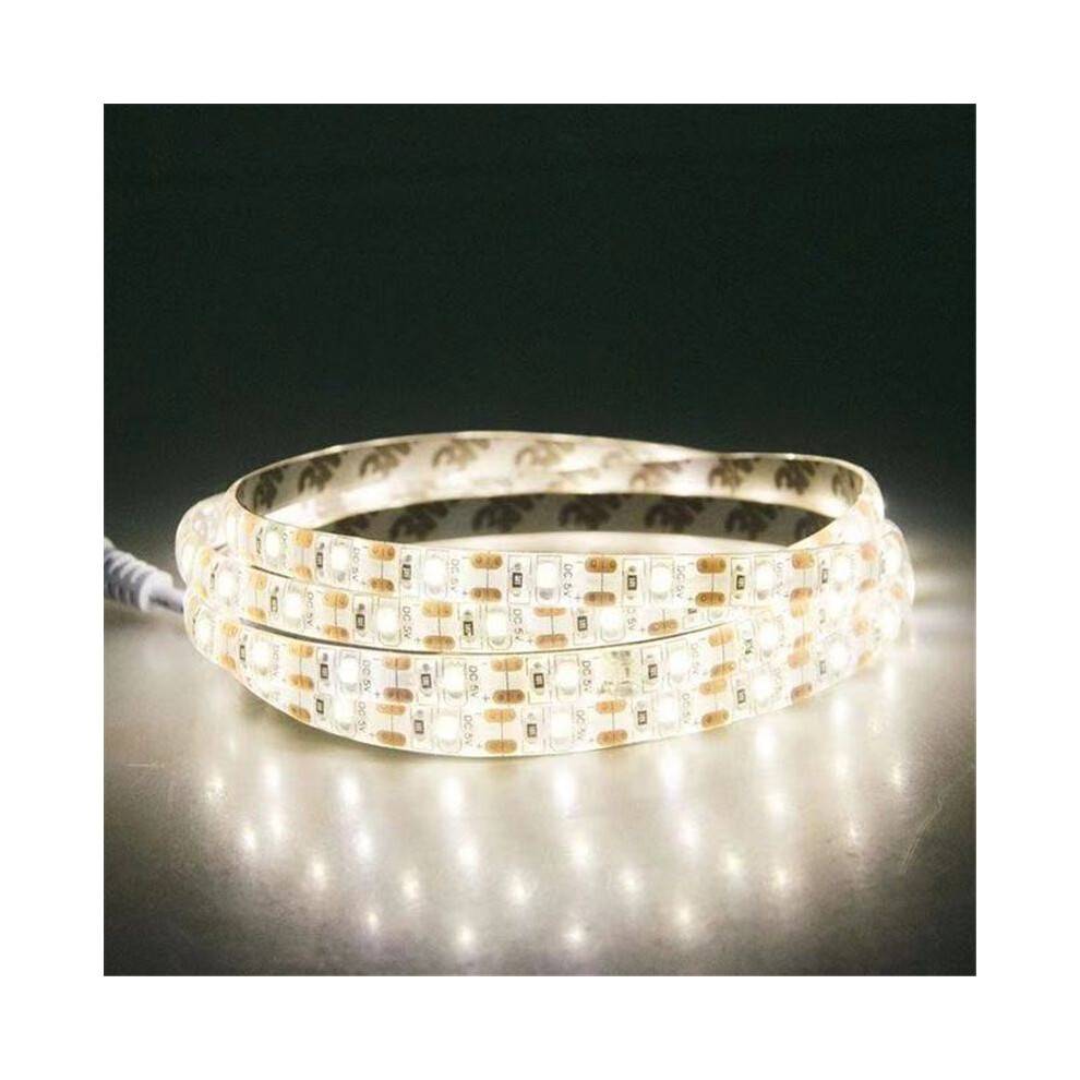 (Cool White,3M-180Leds)Pir Motion Sensor Led Strip Lights Battery Powered Cabinet Stairs Lights Closet