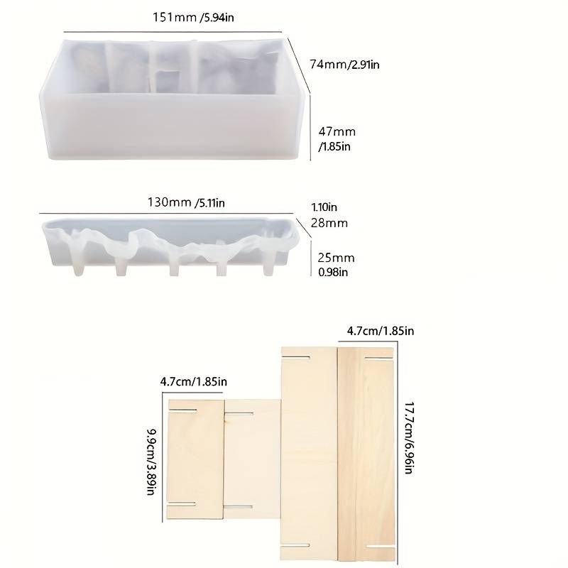 Resin Molds Epoxy Resin Water Ripple Silicone Molds Resin Casting Mould Art Mould