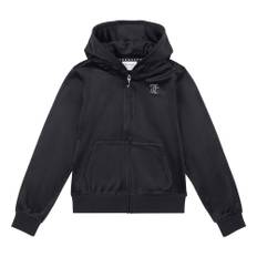 Full Zip Diamante Velour Hoody