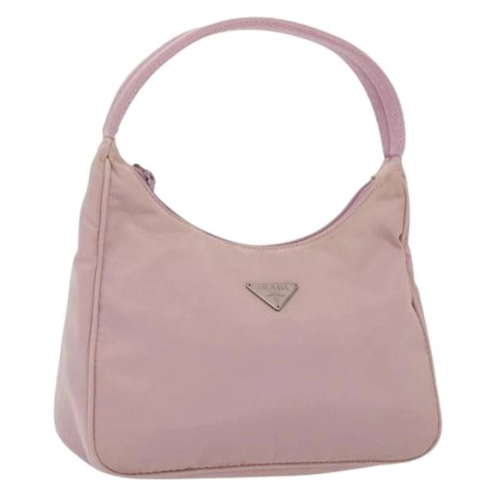 Prada Vintage Pre-owned nylon prada-tasker - Vintage - Dame - Lyserød - ONE SIZE - Nylon