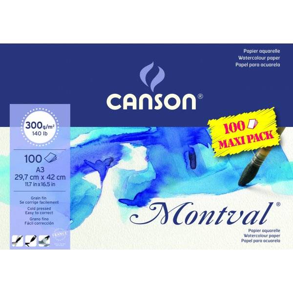 Canson Montval 300g Fin gräng
