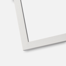 Ram Edsbyn Vit 40x54 cm - Passepartout Vit 30x42 cm