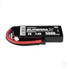 Strålande 5 000 mAh 2S 7,4 v 50 C RC LiPo batteri med deans (HCT) anslutningsplugg