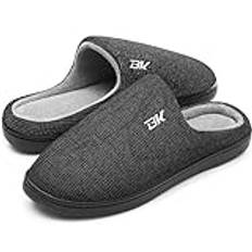 Bergman Kelly Men's Slippers - Two-Tone Cotton/Spandex - Non-Slip Indoor/Outdoor Men's House Shoes - Ranger Collection