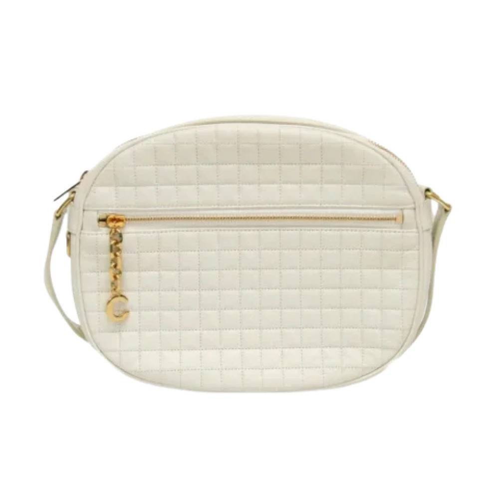 Celine Vintage Pre-owned Laeder celine-tasker - Vintage - Dame - Hvid - ONE SIZE - Uld