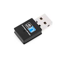 USB WIFI-adapter dongle 300 Mbps sort