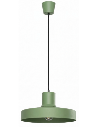 BILO Loftlampe i stål Ø35 cm 1 x E27 - Sagegrøn