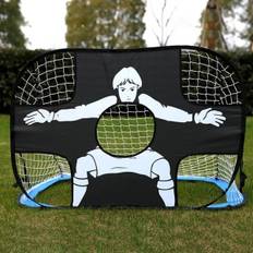 Foldbar nylon fodboldmål til børn og voksne, fodboldmål til legeplads, have, indendørs og udendørs Blue