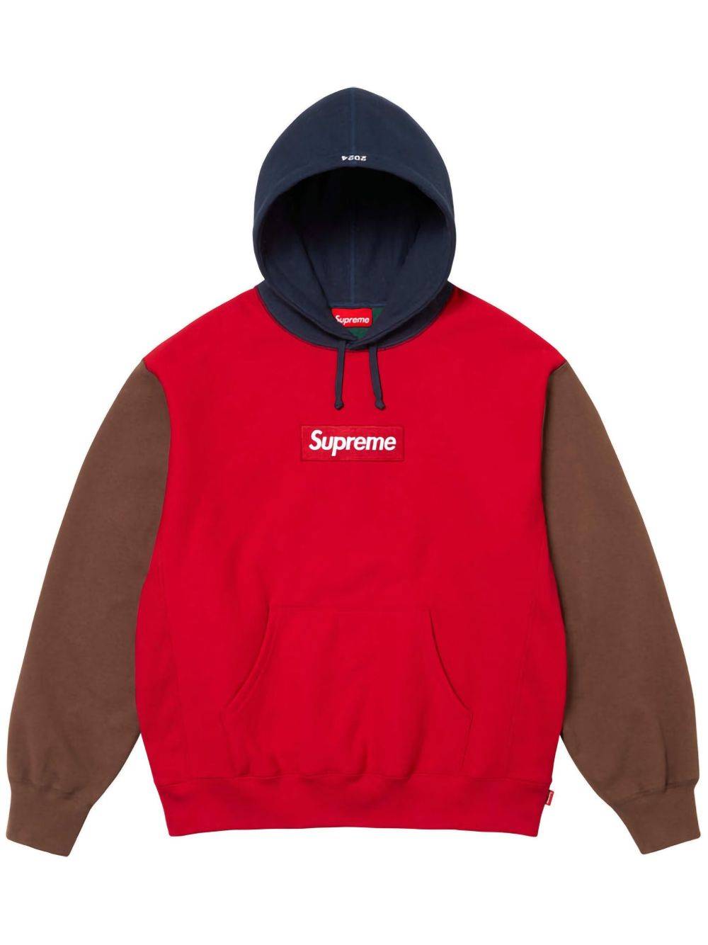 Supreme - hoodie med logotyp - unisex - bomull - S - Röd