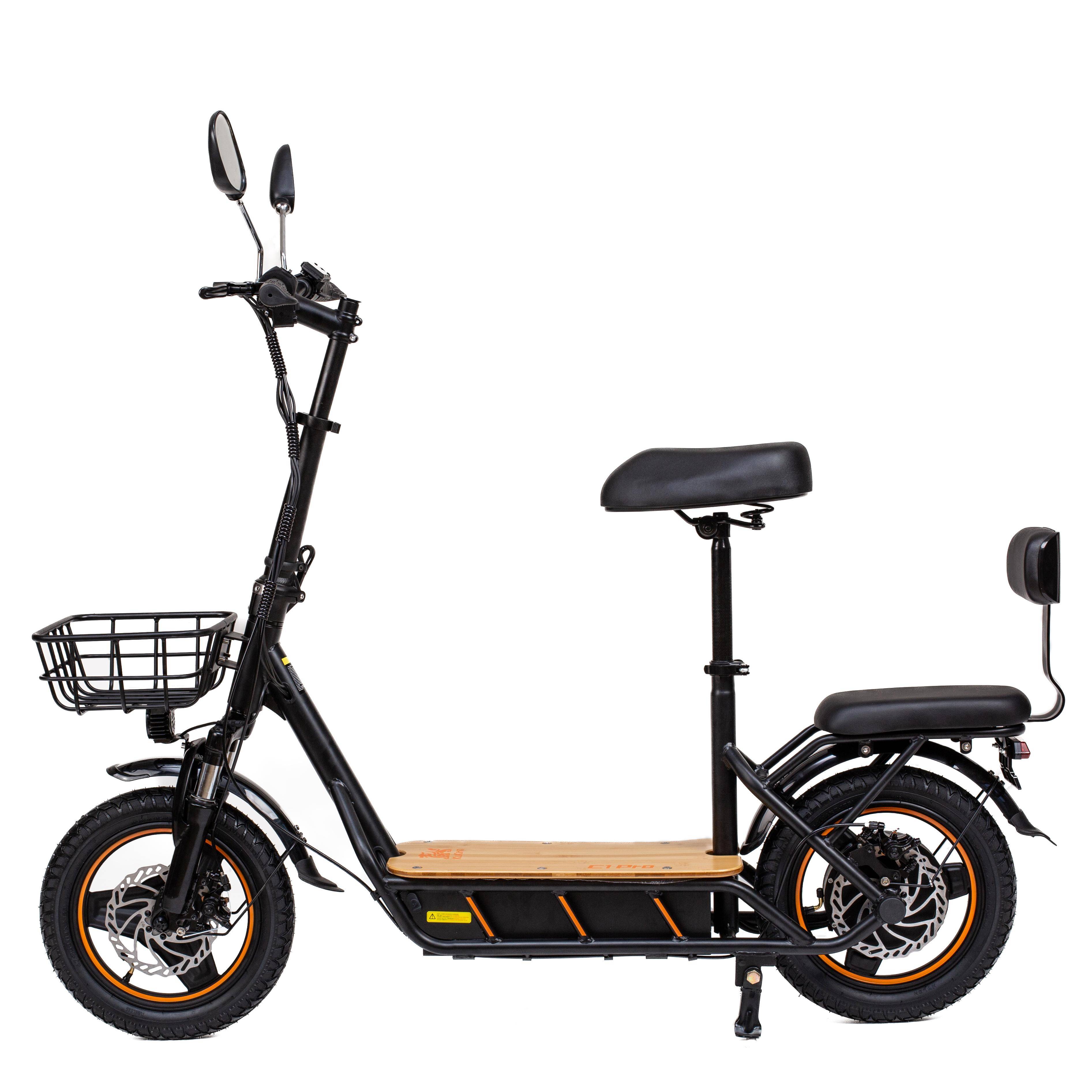 KuKirin C1 Pro Elscooter för utomhuspendling med säte 14-tums vägdäck 500W motor 48V26Ah batteri Cityelscooter för vuxna