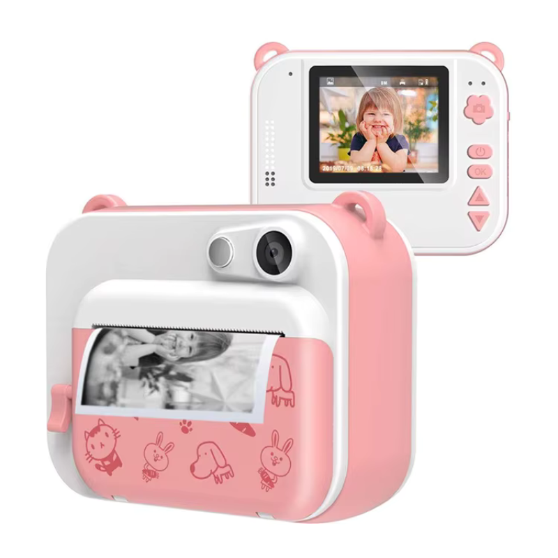 Digital Instant Print Kamera för Barn - Rosa