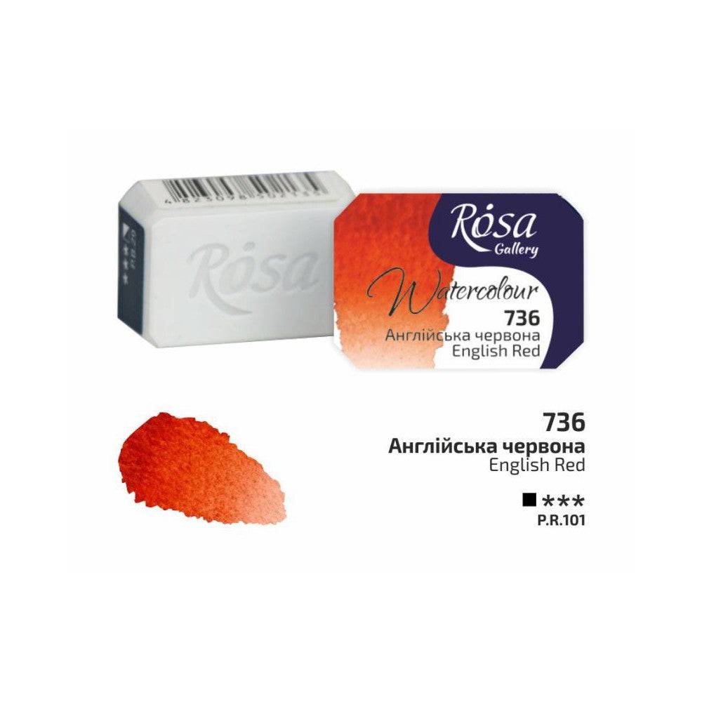 ROSA Gallery Fine Art akvarellfärger 1/1 Kopp 736 English Red