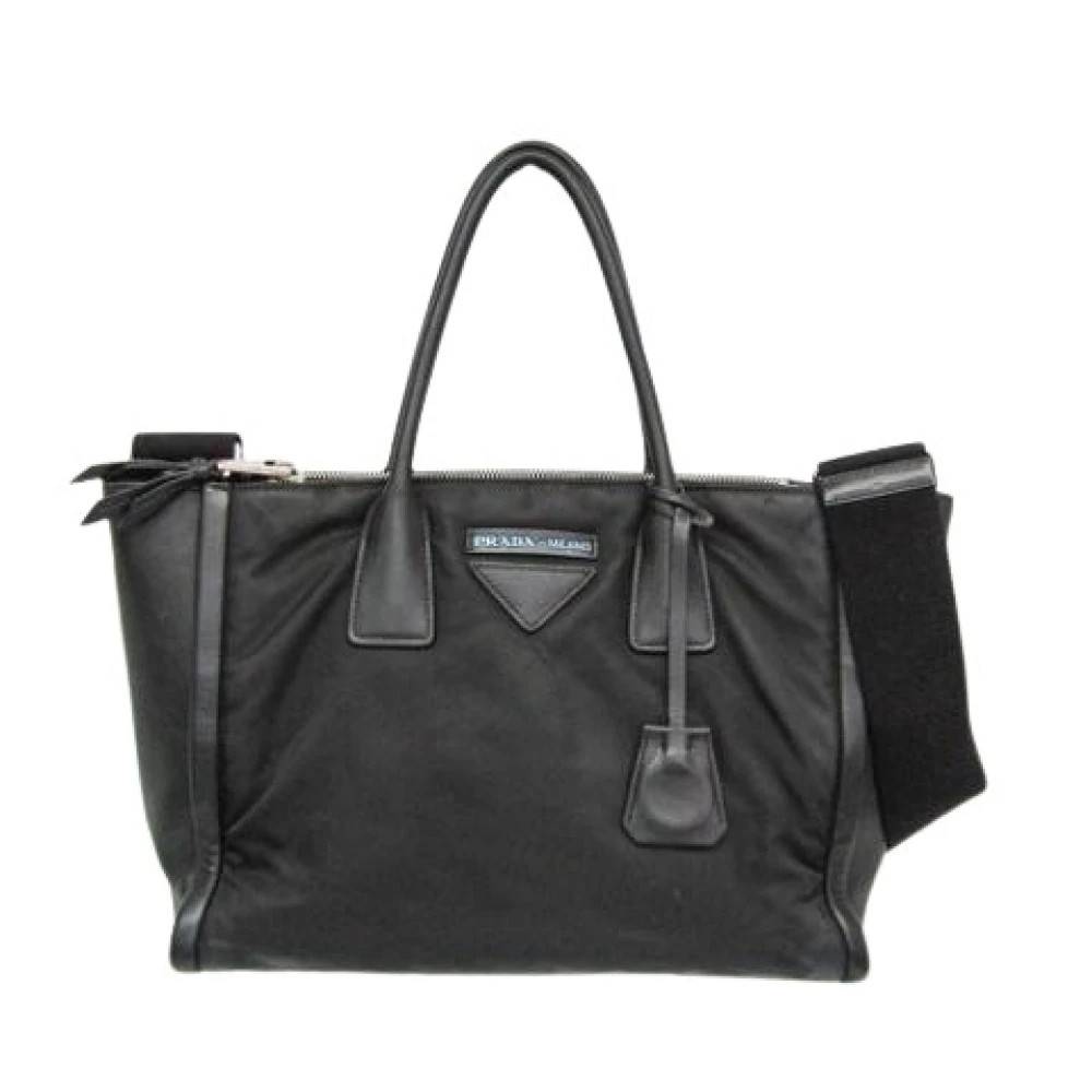 Prada Vintage Pre-owned nylon prada-tasker - Vintage - Dame - Sort - ONE SIZE - Nylon