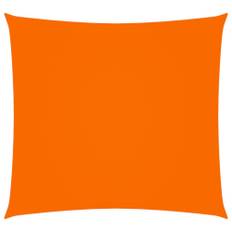 Solsegel oxfordtyg fyrkantigt 4x4 m orange